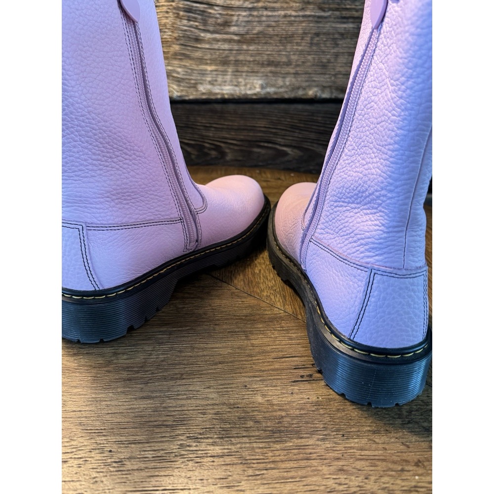 Dr. Martens Bex Heart Boots Kids US 6 Uk Round Toe MidCalf JOBB1550 Pink Leather - Picture 10 of 12